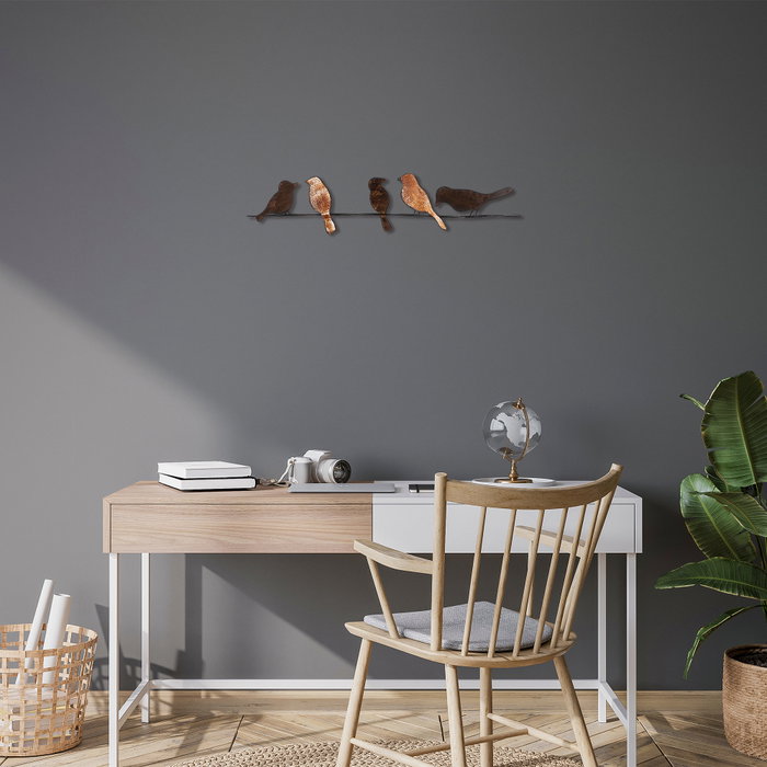 Wallity Muhabbet Accesorio Decorativo de Pared de Metal Multicolor